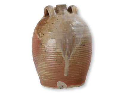 Antique French Glazed Terracotta Confit Jug
