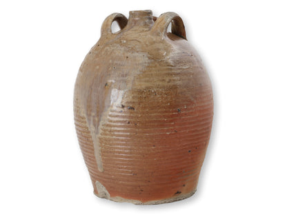 Antique French Glazed Terracotta Confit Jug