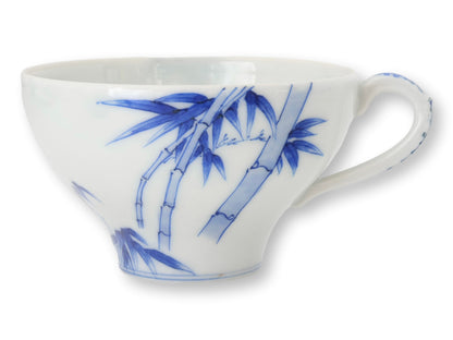 Japanese Meiji Period Bamboo Tea Cups, Set of 4