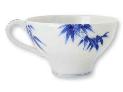 Japanese Meiji Period Bamboo Tea Cups, Set of 4