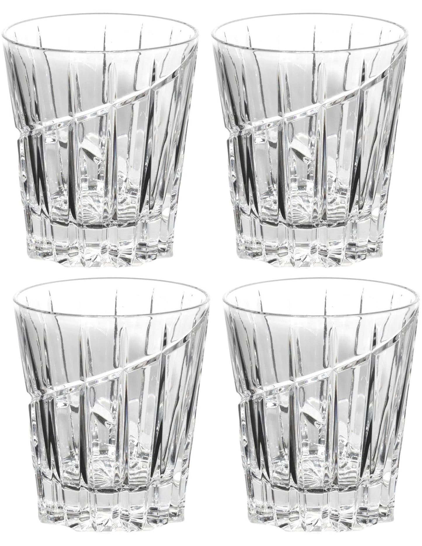Mikasa Uptown Highball / Old Fashioned Glasses, Set of 4