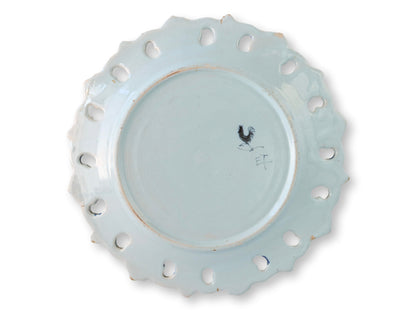19th Century Ulisse Cantagalli Faience Cherub Plate