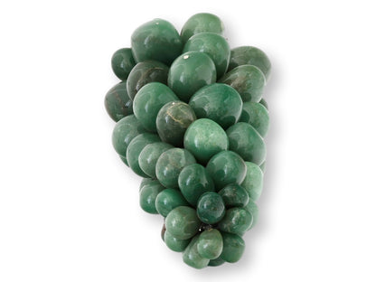Large Italian Green Stone Grape Cluster Sculpture
