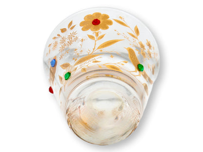 Culver "Birds & Butterflies" Jeweled Glasses, Set of 8