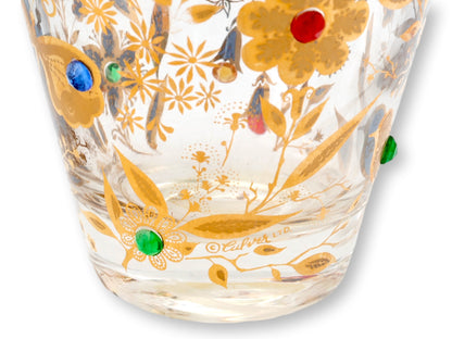Culver "Birds & Butterflies" Jeweled Glasses, Set of 8