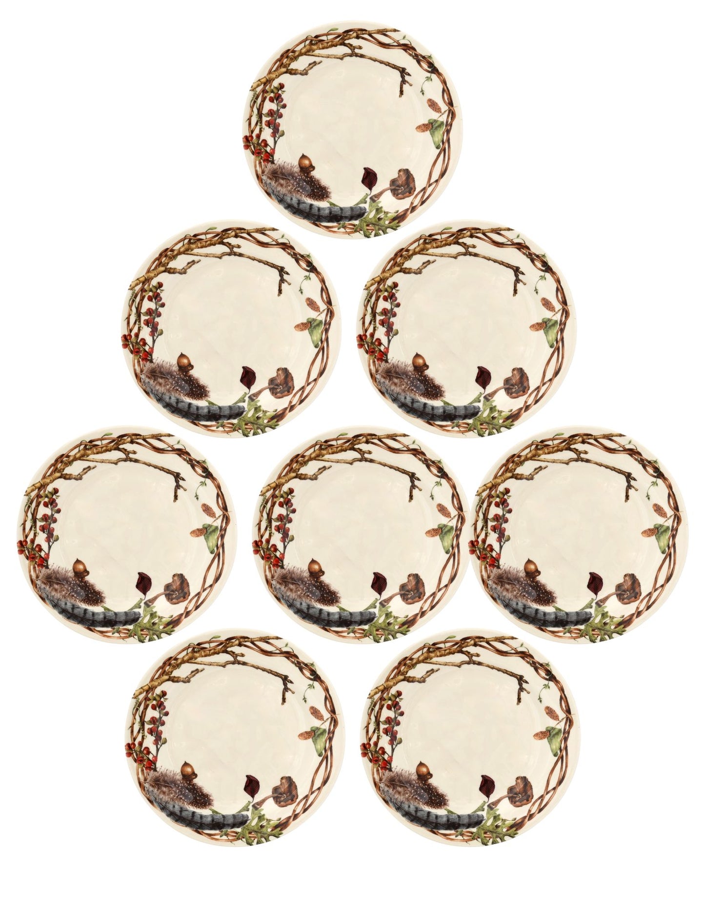 Juliska Forest Walk Party Plates, Set of 8
