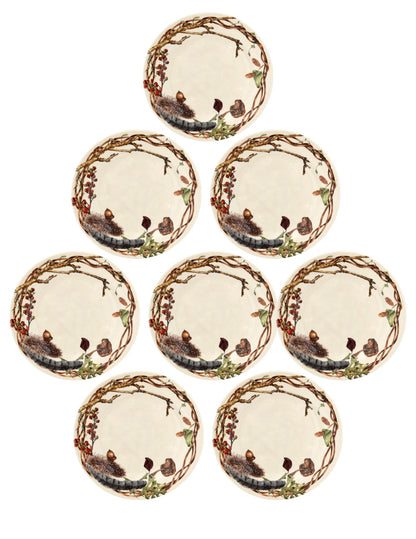 Juliska Forest Walk Party Plates, Set of 8