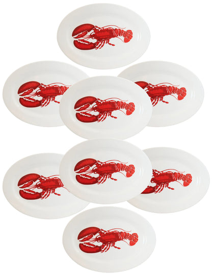 Vintage Sur La Table Lobster Plates, Set of 8