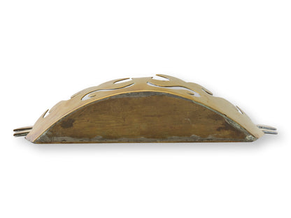Victorian Brass Crown Wall Pocket