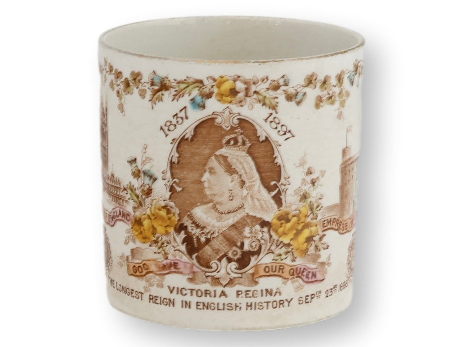 1897 Queen Victoria Diamond Jubilee Commemorative Mug