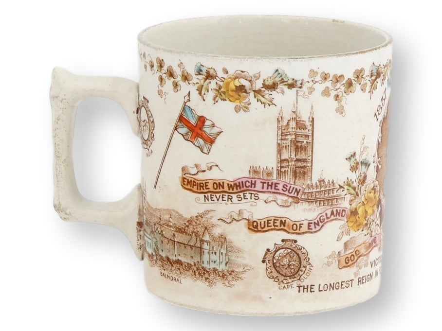 1897 Queen Victoria Diamond Jubilee Commemorative Mug
