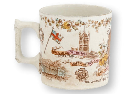 1897 Queen Victoria Diamond Jubilee Commemorative Mug
