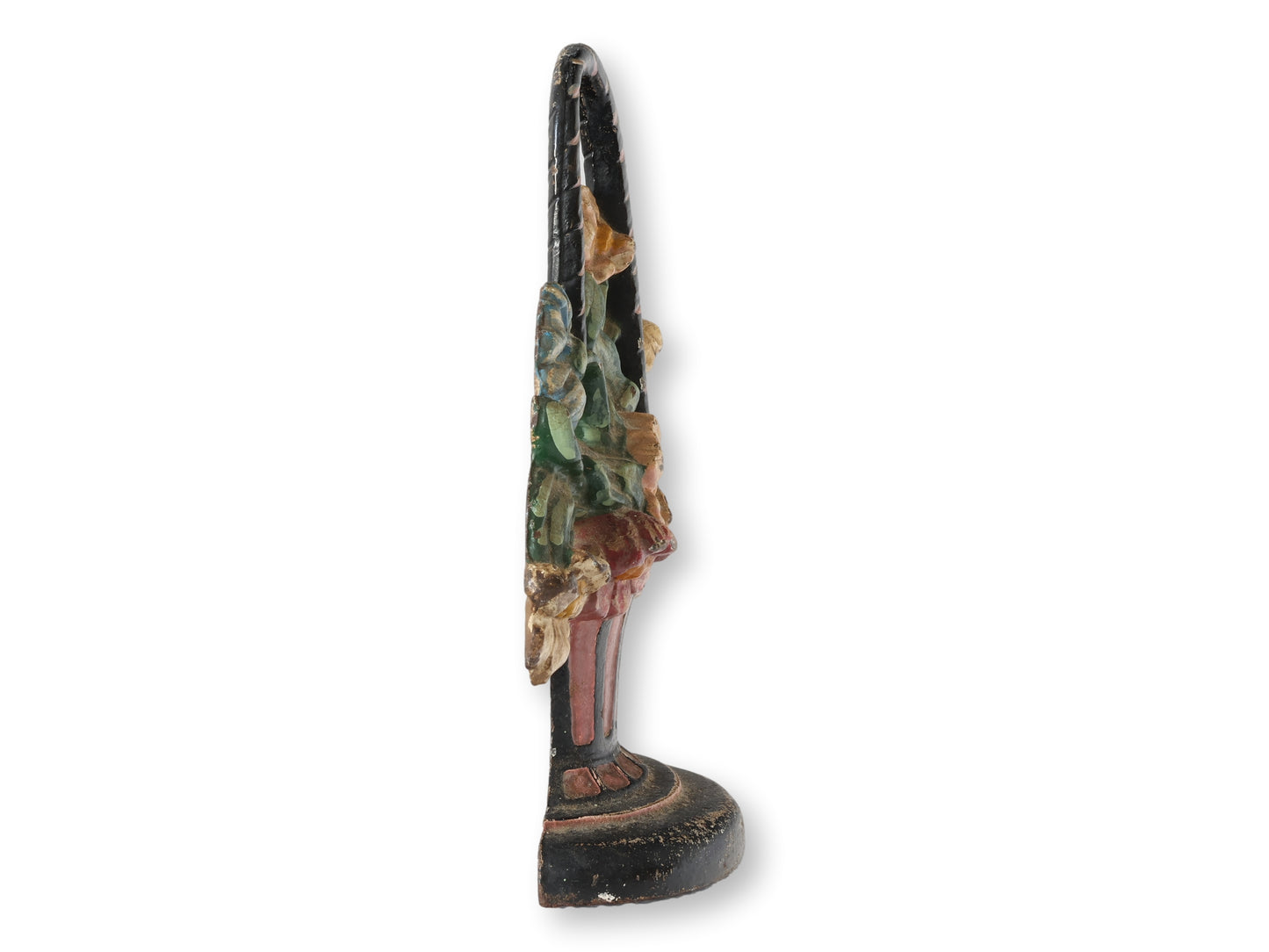American Cast Iron Flower Basket Doorstop