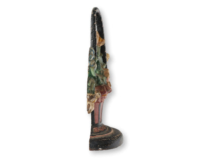 American Cast Iron Flower Basket Doorstop