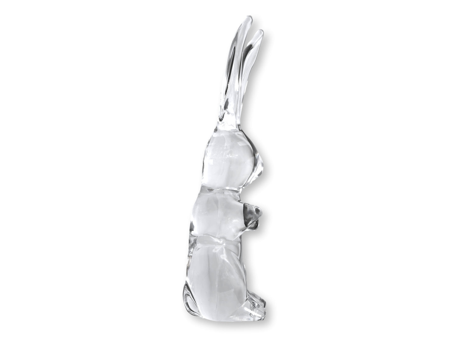 Large French Daum Crystal Rabbit