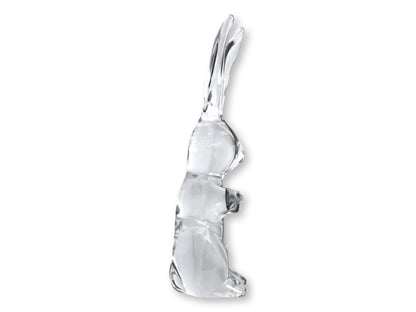 Large French Daum Crystal Rabbit
