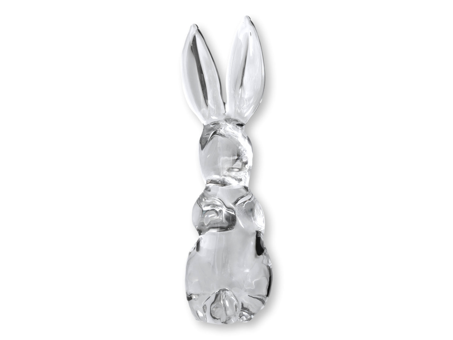 Large French Daum Crystal Rabbit