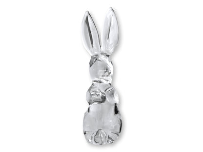 Large French Daum Crystal Rabbit