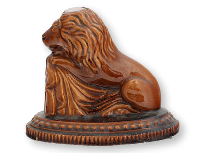 Early 19th Rockingham Glaze Lion