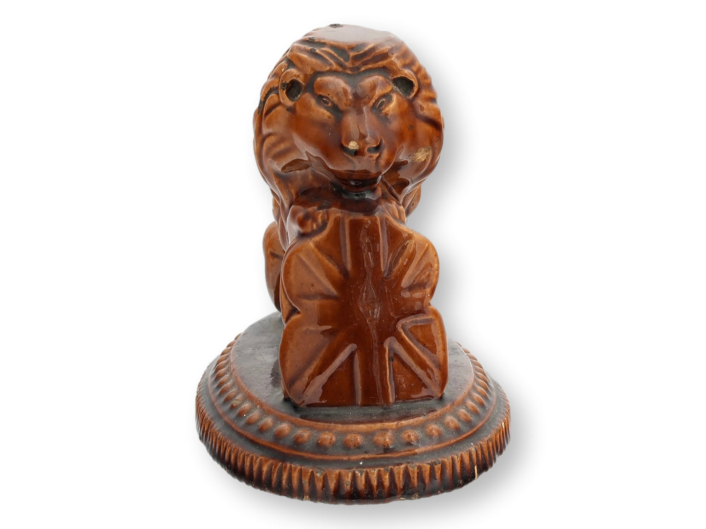 Early 19th Rockingham Glaze Lion