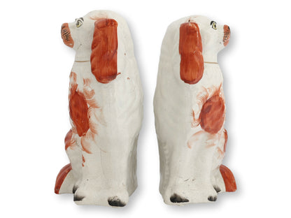 c. 1870s English Victorian 8.5" King Charles Spaniel Dogs