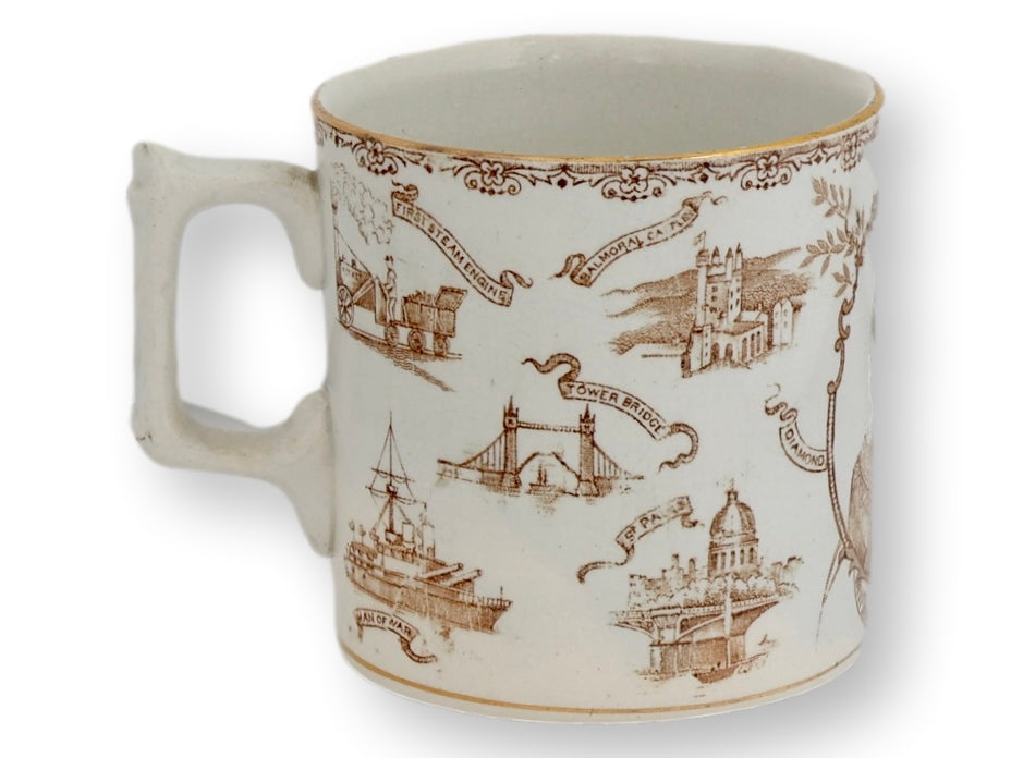 1896 Queen Victoria Diamond Jubilee Commemorative Mug