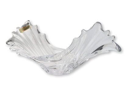 COFRAC French Crystal Winged Wave Bowl