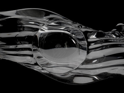 COFRAC French Crystal Winged Wave Bowl