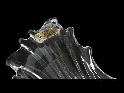 COFRAC French Crystal Winged Wave Bowl