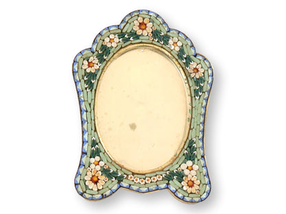 Large Midcentury Italian Micromosaic Picture Frame for Neiman Marcus
