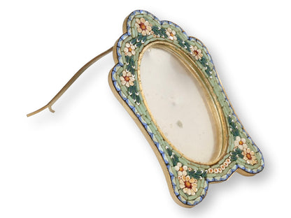 Large Midcentury Italian Micromosaic Picture Frame for Neiman Marcus