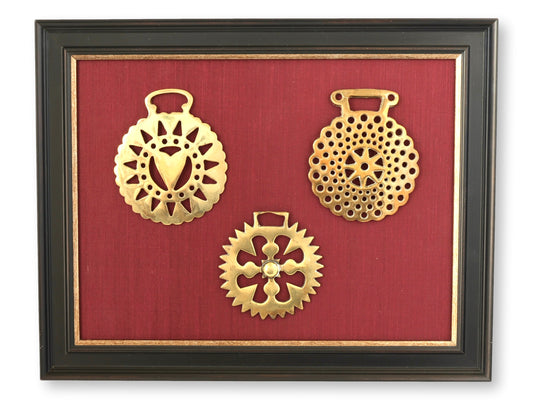 Antique English Horse Brass Medallions