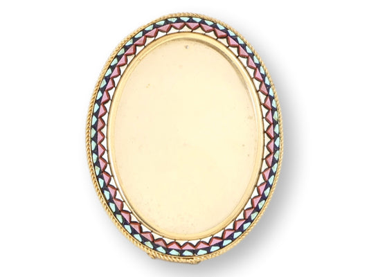 Midcentury Italian Micromosaic Picture Frame