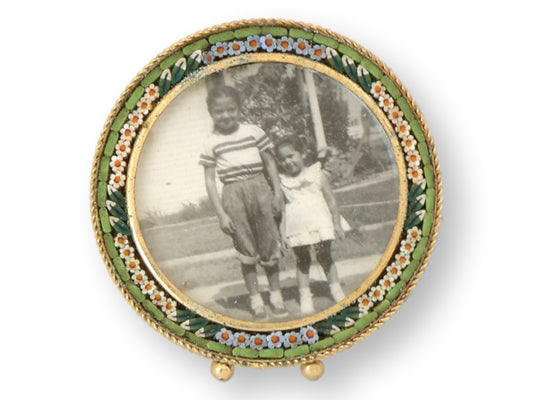 Midcentury Italian Micromosaic Picture Frame