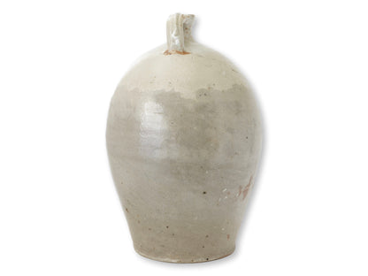 Large Antique French Glazed Terracotta Jug
