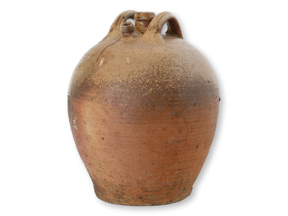 Large Antique French Glazed Terracotta Jug