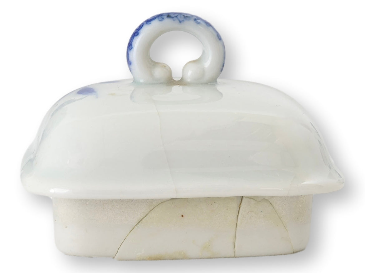 Japanese Meiji Porcelain Bamboo Tea Set, 3 Pieces