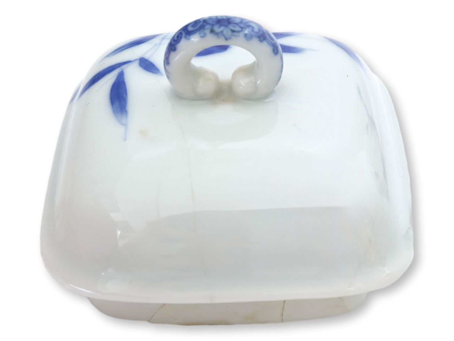 Japanese Meiji Porcelain Bamboo Tea Set, 3 Pieces