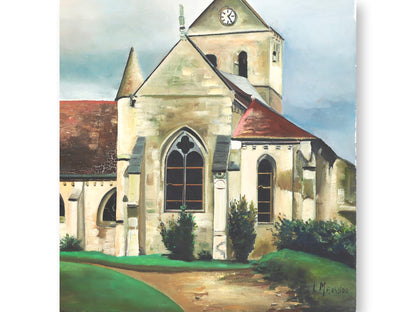 Midcentury French Church Painting