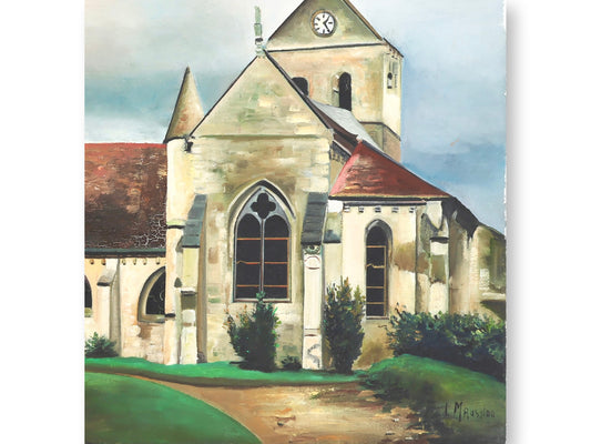 Midcentury French Church Painting