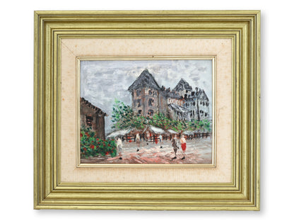 Midcentury Framed French Oil Painting