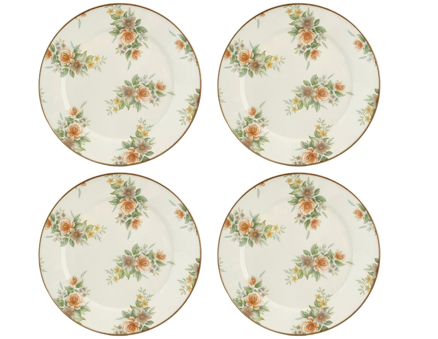 Set of 4 MacKenzie-Childs 12 Inch Dinner Plates or Chargers