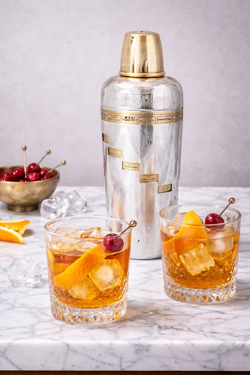 1930s Napier "Dial a Drink" Cocktail Shaker
