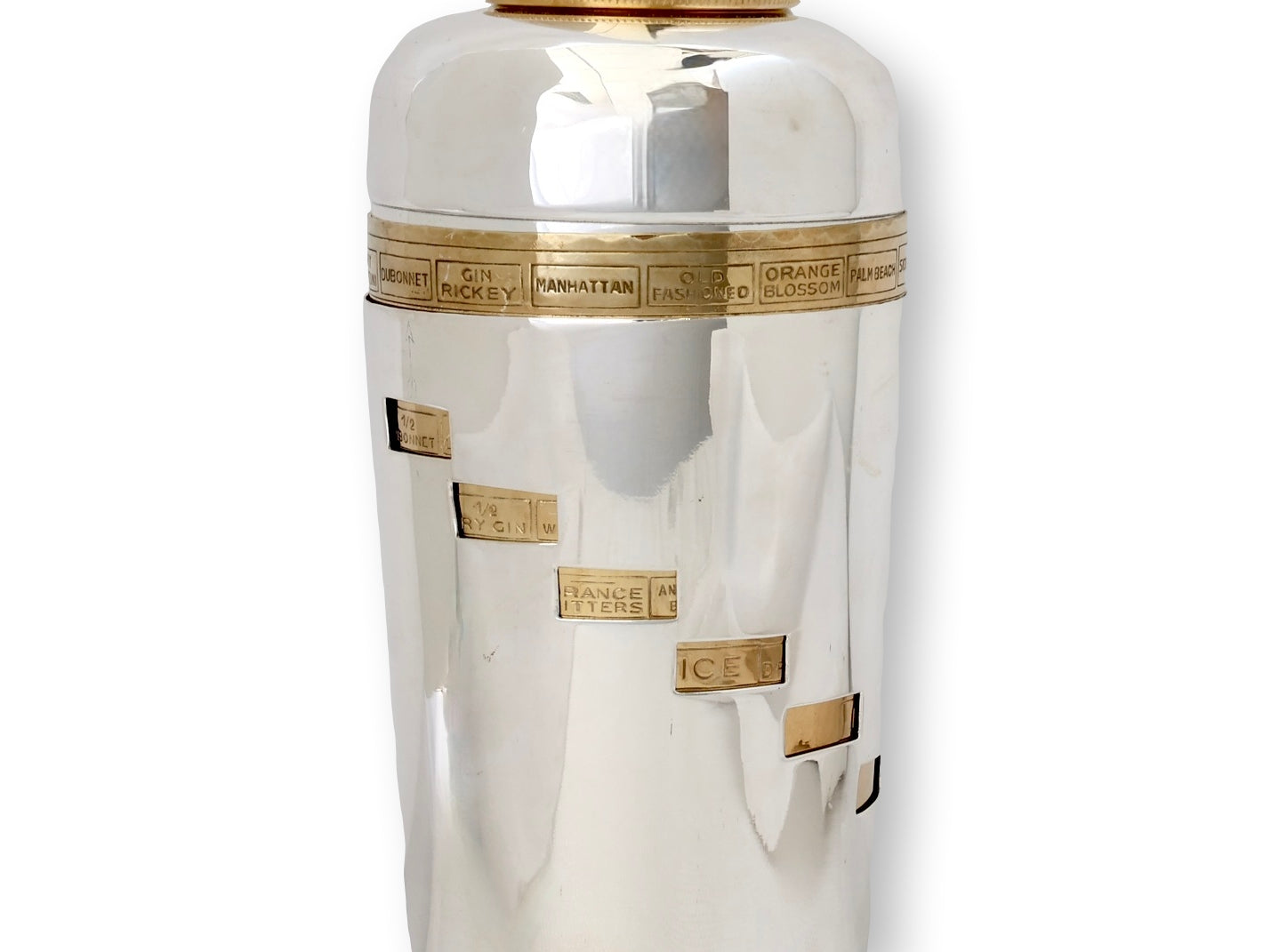 1930s Napier "Dial a Drink" Cocktail Shaker