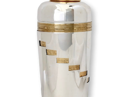 1930s Napier "Dial a Drink" Cocktail Shaker