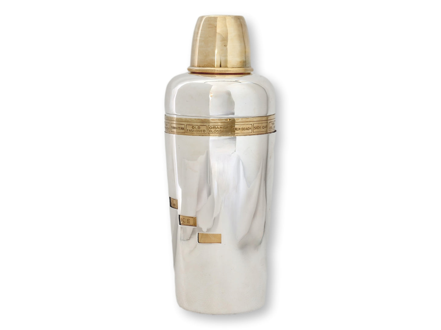 1930s Napier "Dial a Drink" Cocktail Shaker