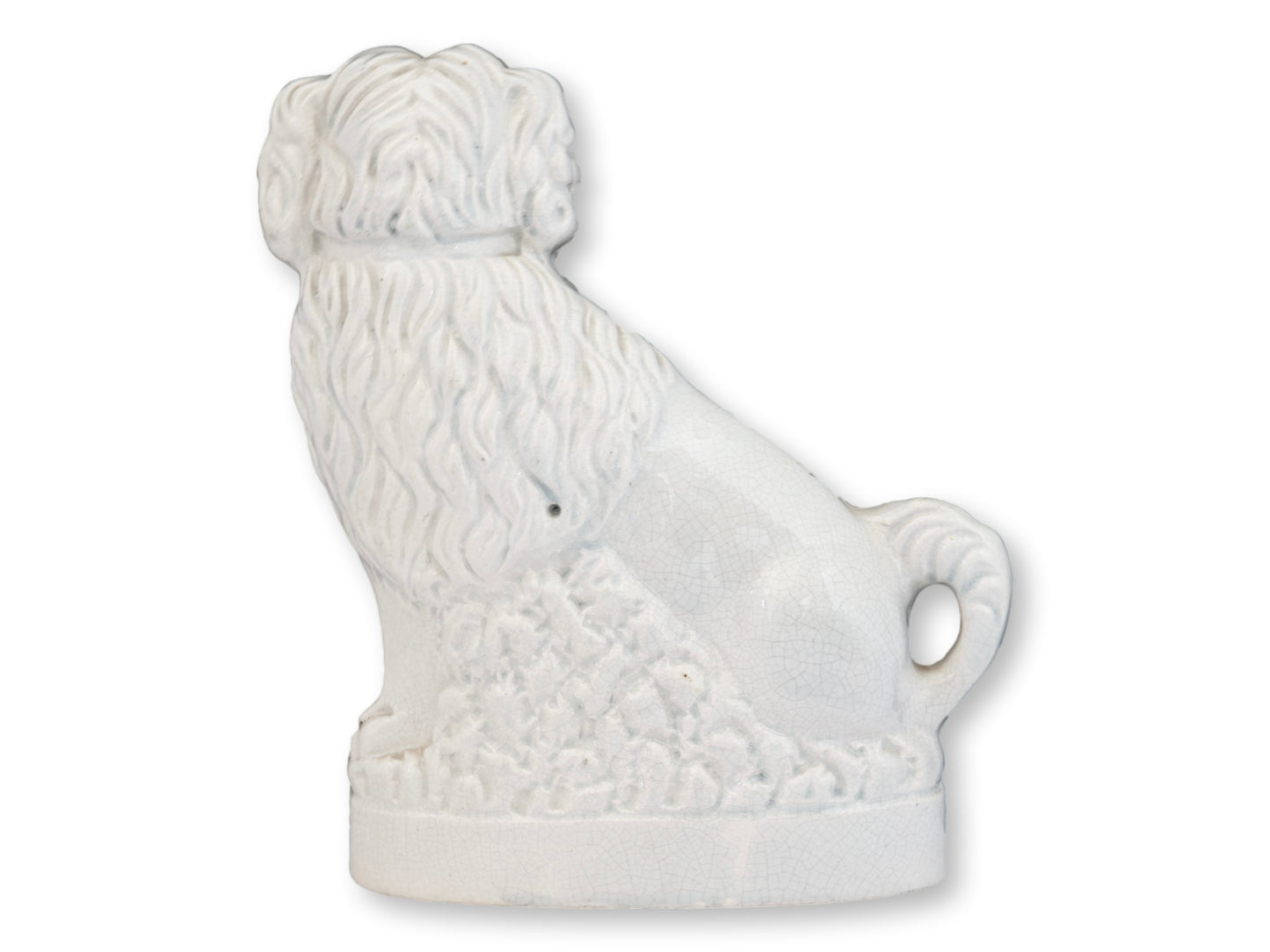 c. 1850s English Victorian King Charles Spaniel Basket Dog