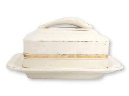 Antique English Ironstone Sardine Box