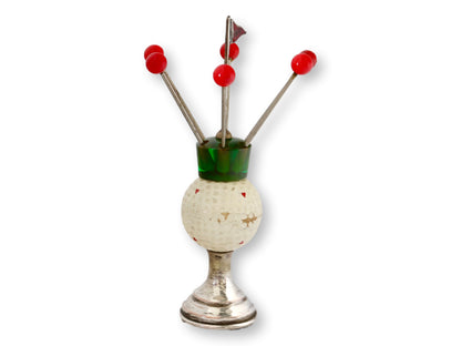 Midcentury Golf Theme Cocktail Pick Set