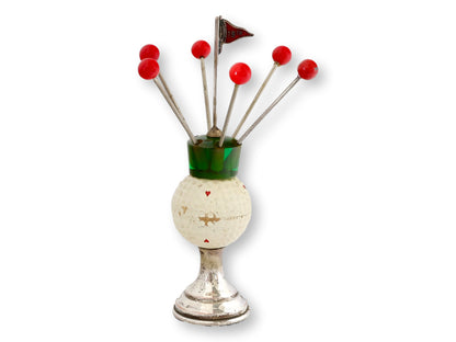 Midcentury Golf Theme Cocktail Pick Set